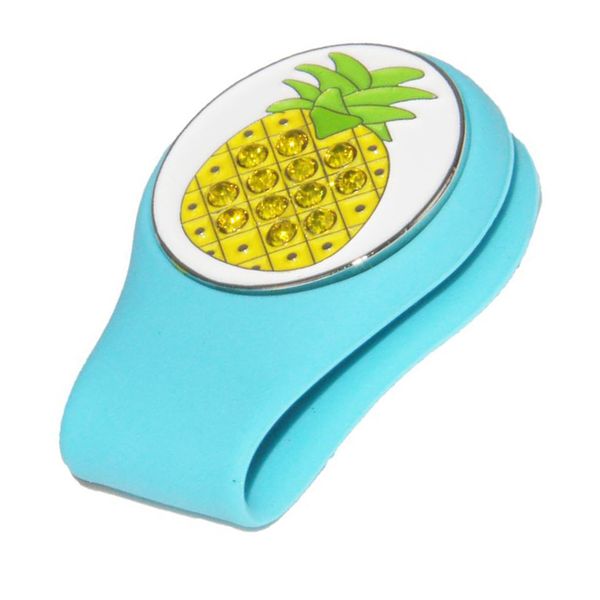

golf ball marker with magnetic golf hat cap clip golf gift for women lady kids - novelty fruit pattern - multiple colors