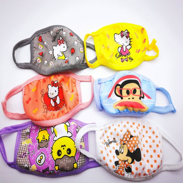 

dust cute childrens cartoon mask dust youth masks cotton baby face cubrebocas warm face mask mask pure cloth kids double masks sxibi hwjh, Black