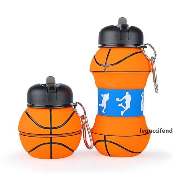 

kids sports water bottle creative ball shaped leak proof baseball soccer volleyball water bottle school folding drinking cup lxl606