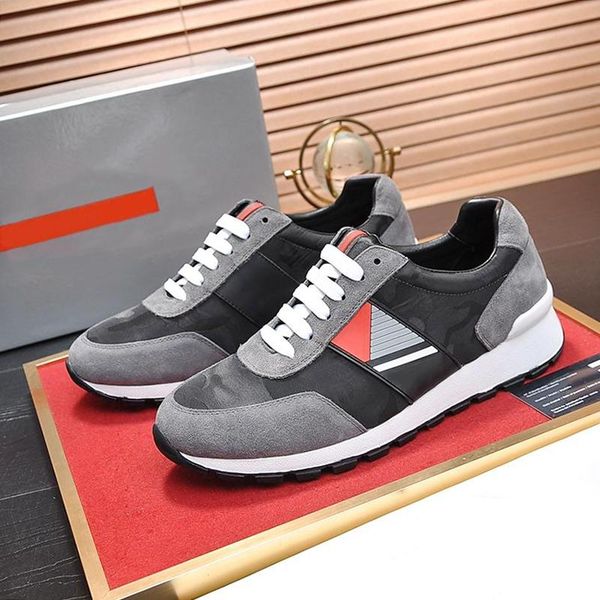 

technical fabric sneakers men 's shoes outdoor walking vintage footwears lace -up men shoes chunky sneakers with origin b, Black