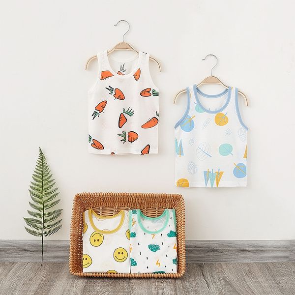 

thin baby dress vest boys and girls baby cartoon mesh vest summer dress, Blue