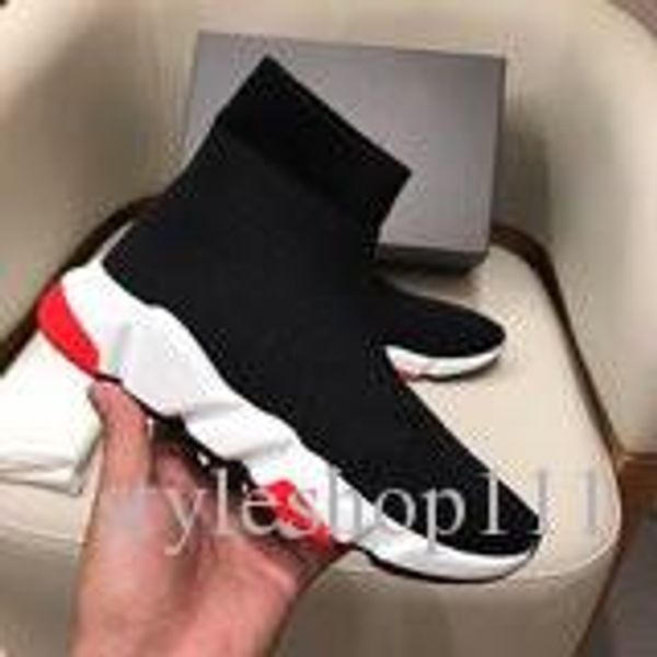 

2020ss sale luxury shoes breathable stretch socks shoes classic casual sneakers men women socks boots multiple color options, Red;white