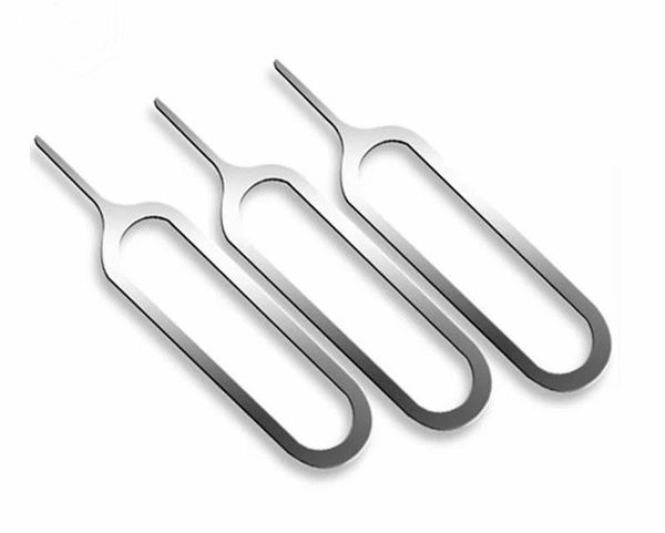 

10000pcs/carton good wholesale sim card pin needle cell phone tool tray holder eject pin metal retrieve card pin for huawei