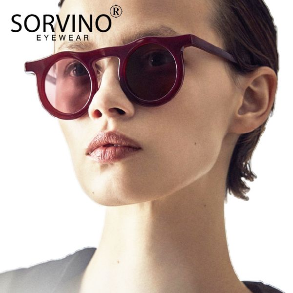 

sorvino lady round sunglasses retro women novelty goggle designer flat festival leopard circle sun glasses red shades sp23, White;black