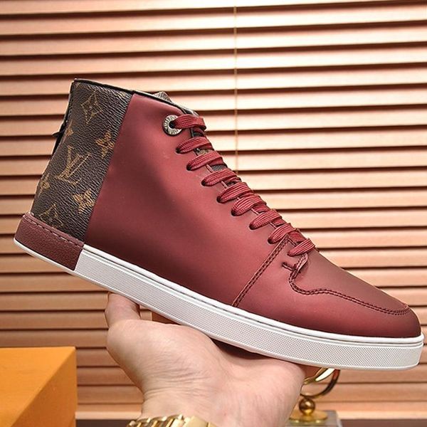 

fashion men casual shoes sneakers chaussures de sport pour hommes with original box ankle boots sneaker leather mens shoes fast delivery