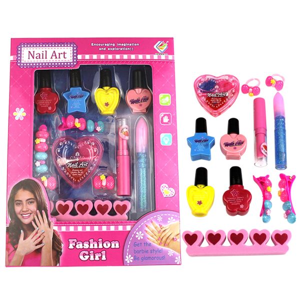 

горячие продажа 12шт дети притворитесь play nail art игрушки девушки косметика playset детский макияж игрушки для детей подарки для ногтей и