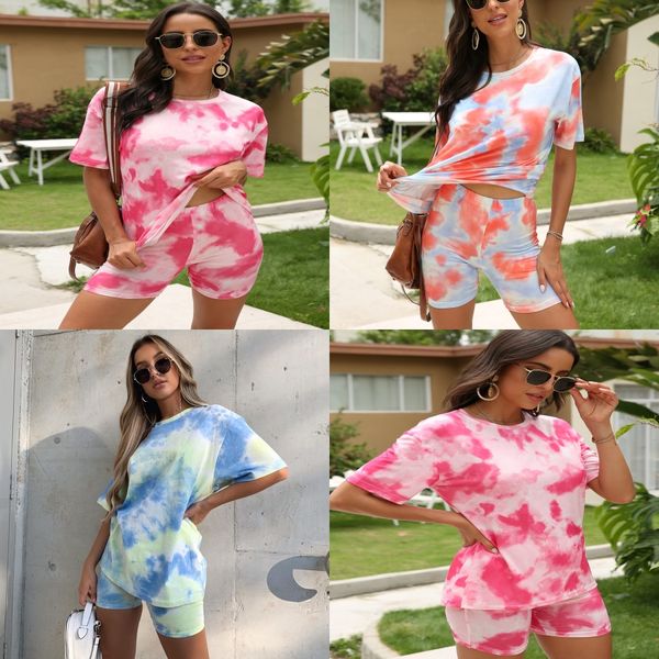 

womens two pieces sets short sleeve o-neck crop wide leg pants outfits for female tights pants plus size suits clothing s-2xl#871, Gray