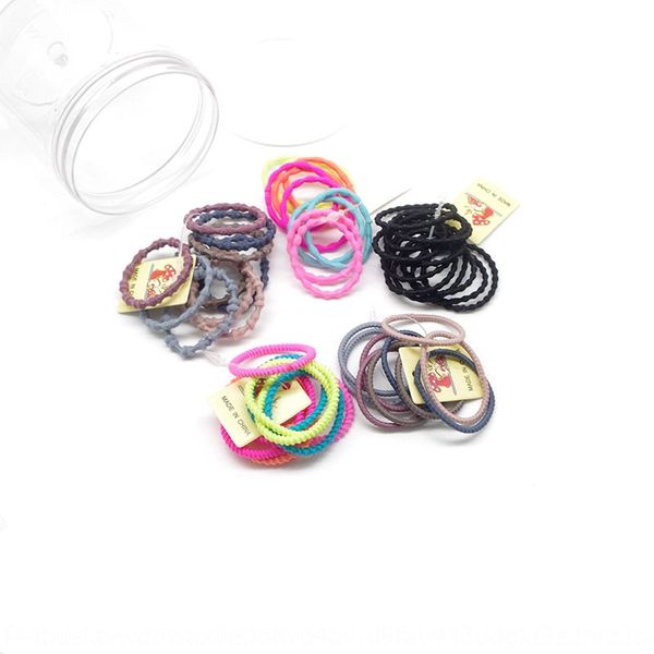 

rope korean style headdress headdress seamless children's hair band set hair rubber band head rope boutique, Slivery;white
