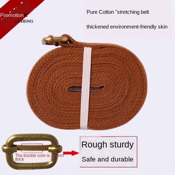 

aiyangge aids 2.8 m coffee stretch band yoga rope cotton coffee yoga auxiliary stretch band