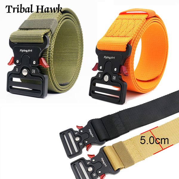 

new tactical nylon belt army molle belt men swat combat knock off emergency survival wide gear dropship, Black;brown