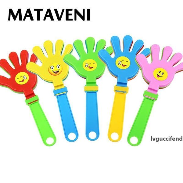 

5pcs plastic colorful hand clapper grand event party noise maker tool for cheering 28*13cm