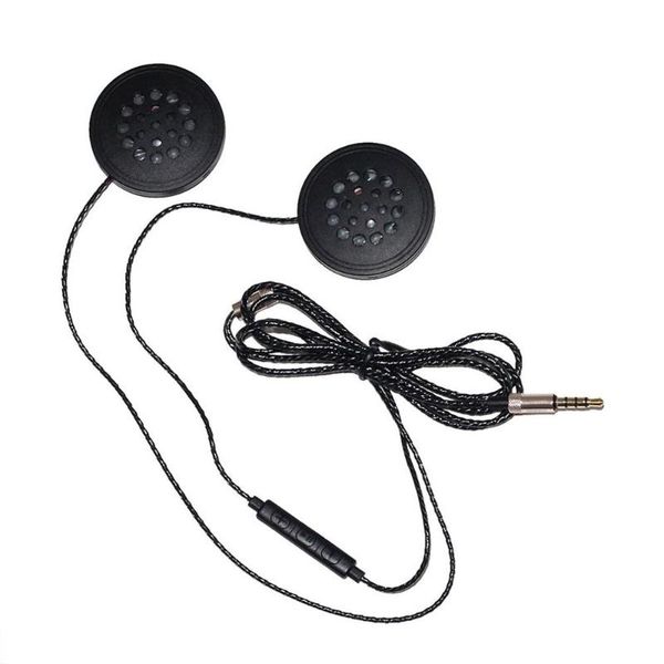 

new t33 hifi stereo sound cell phone motorcycle intercom universal intelligent helmet headset wired accessories double speakers