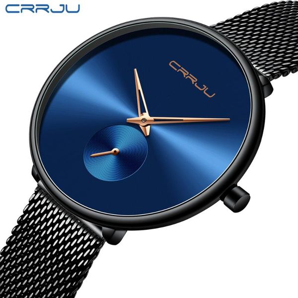 

crrju women watch stylish simple ladies daily dress mesh wristwatch fashion wasterproof quartz female clock, Slivery;brown