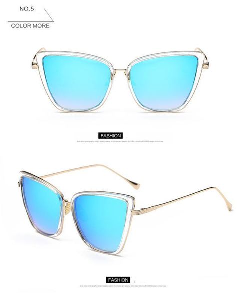 

2018 womens fashion cat eye sunglasses women brand retro sun glasses ladies vintage glasses or feminino ddr3574, White;black