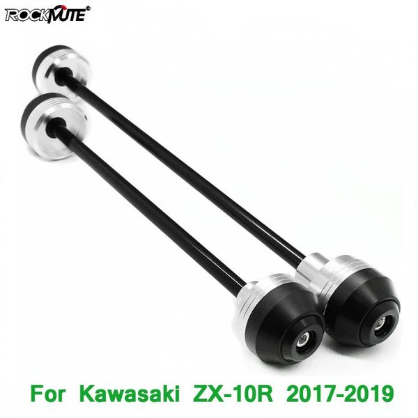 

motorcycle pom axle fork crash sliders for zx-10r zx10r 2020 2020 front rear wheel protector circle decoration