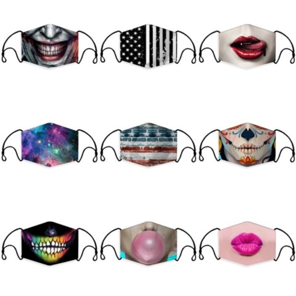 

supply beautiful s mask cotton comfortable face masks 3-layer fashion designer mask dustproof earloop masks#338