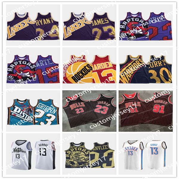 

ncaa 8 24 bryant high school 91 rodman 30 curry 13 george college basketball city jersey 91 rodman dennis paul stephen, Black