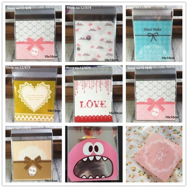

50 / 100шт мультфильм цветок пластиковый мешок wedding birthday party благоприятная cookie candy подарочная упаковка мешки opp самоклеющиеся