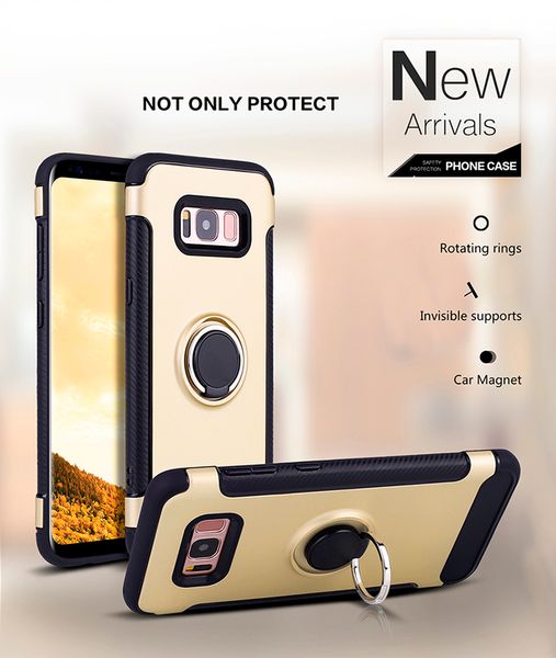 

6 цветов сотового телефона случае для случая samsung галактика s8 s8plus тп pc обложки мода падение мягкого красочного стиль kickstand с гря