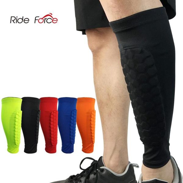 

elbow & knee pads 1 pc honeycomb shin guard professional sports football shields soccer legging shinguards leg sleeves protective gear, Black;gray