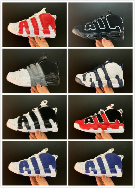 

more uptempo 96 qs sneaker mens basketball shoes for men womens trainers sport scottie pippen shoes uptempos sneakers size 13 f06, Black