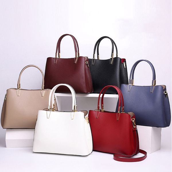 

100% real genuine leather women's handbags shoulder bags luxury lady shopping totes messenger bag 2020 brand designer bag female