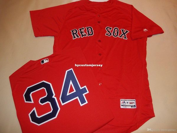 

custom boston #34 david ortiz game flex base jersey red new 48 mens stitched jerseys big and tall size xs-6xl for sale, Gray