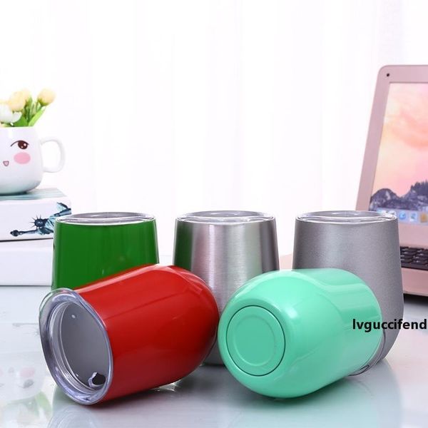 

12oz tumbler stainless steel wine cup with lid double wall vacuum insulated cup travel tumbler