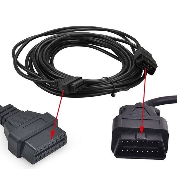 

car obd extension cord male to female 16 core power supply 16pin obd2 diagnostic tool extension cable