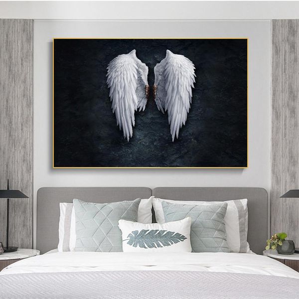 

абстрактные крылья ангела холст искусства плакаты и распечатывает современные крылья холст картины на стене art canvas картинки для гостиной