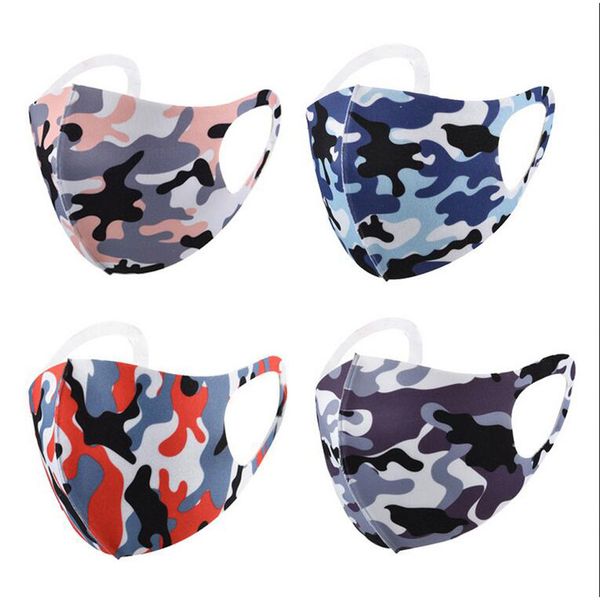 

designer face mask facemask reusable face mask printed cartoon camouflage custom ice silk sunscreen dustproof and breathable luxury