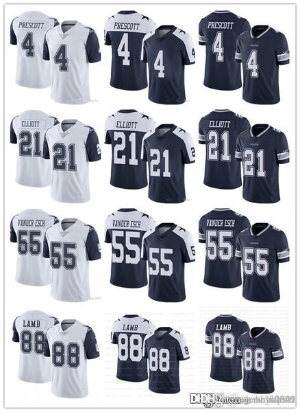 

men youth dallas cowboys women 88 ceedee lamb 21 ezekiel elliott 4 dak prescott 55 leighton vander esch football jerseys navy, Black;red