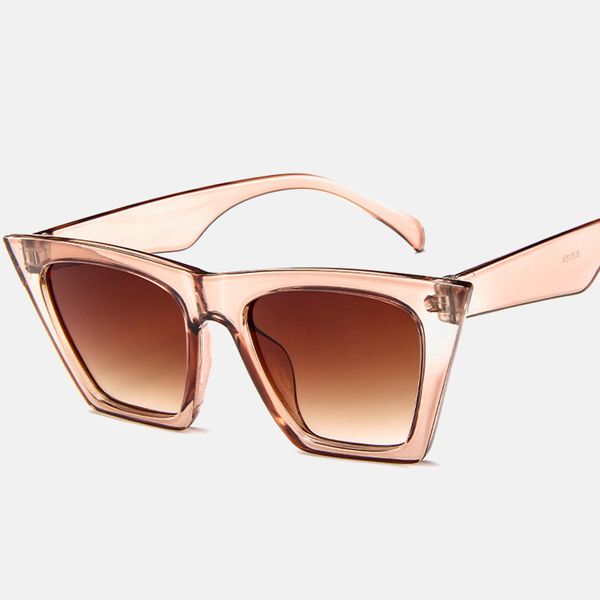 

cat eye sunglasses new fashion square sunglasses designer luxury men/women classic retro uv400 outdoor, White;black