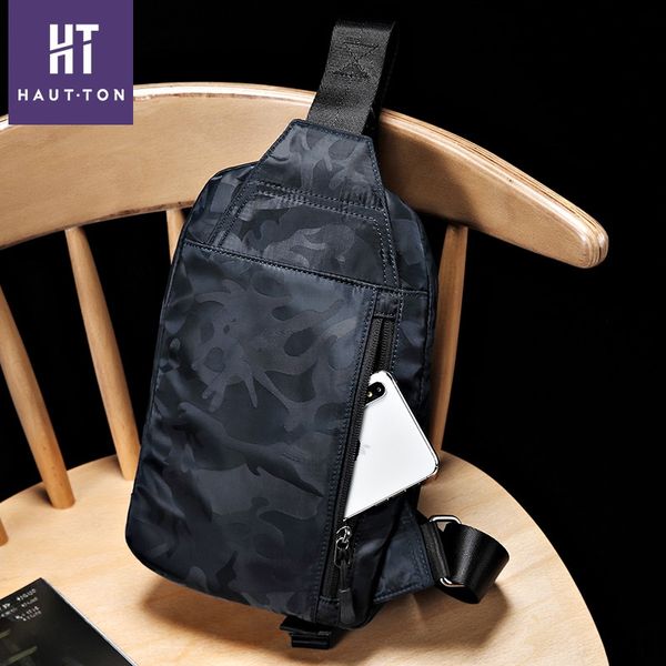 

monthly sales thousands of new products of charge zipper inner whole camouflage nylon men's shoulder bag shoulder bag satchel, White