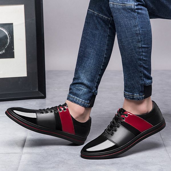 

shoes leather loafers sale hot man casuales sapatos mens cuero flat casual black sapato informales de 2020 fashion mens para