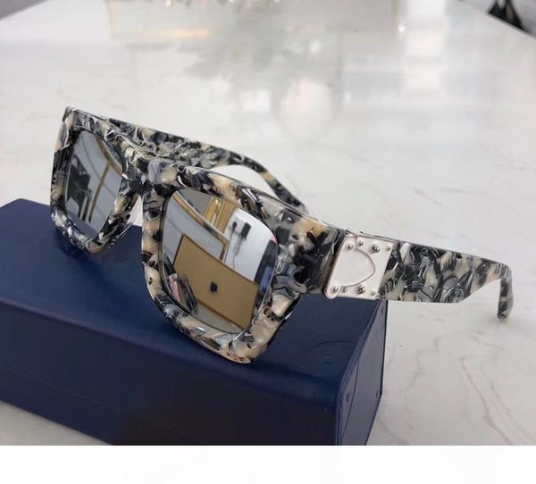 

luxury millionaire z1244e sunglasses for men full frame vintage designer sunglasses for men shiny gold logo sell gold plated top, White;black