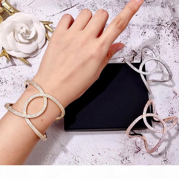 

style lady party bangle super beautiful diamond bracelet fashion brand jewelry bracelet women valentine's day gift, Black