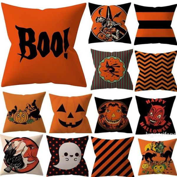 

halloween pillowcases cover pumpkin shark striped throw pillow case home sofa car decorative xmas home decorative without core wx9-1490