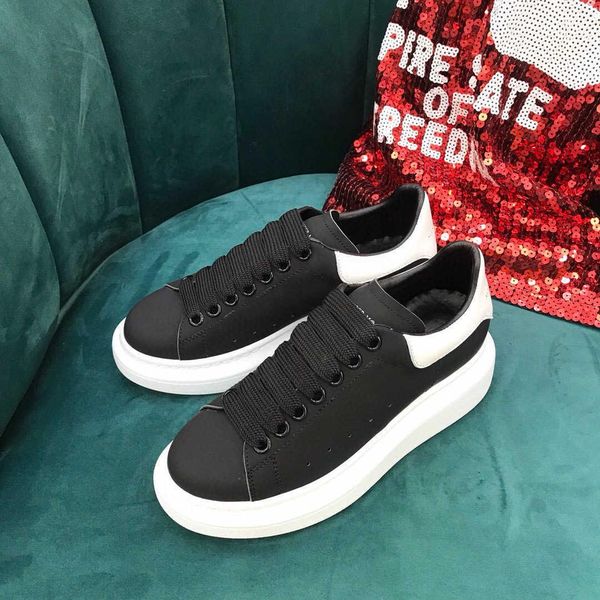 

горячая продажа новых толстой женской обувь кроссовок модельер роскошь случайный нижняя шнуровки ботинки женщин свободная перевозка груз, Black