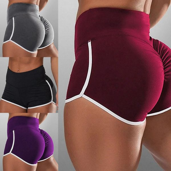 

yoga outfits summer slip sport shorts compression workout, White;red