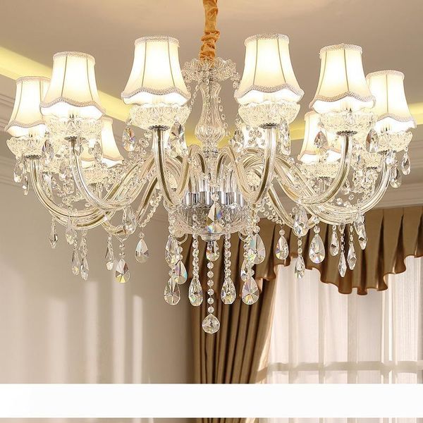 

crystal chandeliers modern led crystal ceiling lighting fixtures luxury lustre de cristal pendant lamp hanglamp for living room