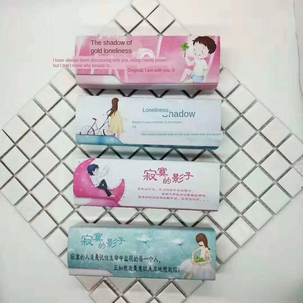 

case case myopia fashion cartoon new myopia optical glasses box handmade low mouth glasses box, Blue