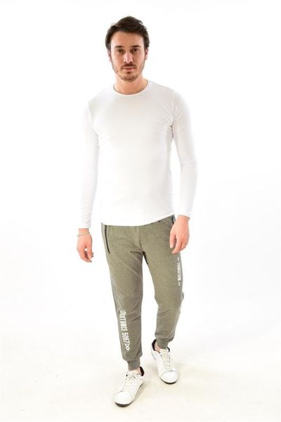 

мужские облегающий троттинг отпечатанного антрацит sweatpants 2487, Black