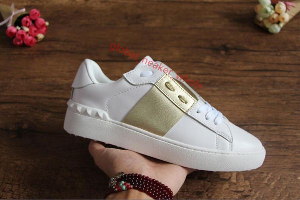 

wholesale casual shoes fashion men women luxueux designer sneakers open shoes designer shoes xshfbcl with ruban 12 colors, Black