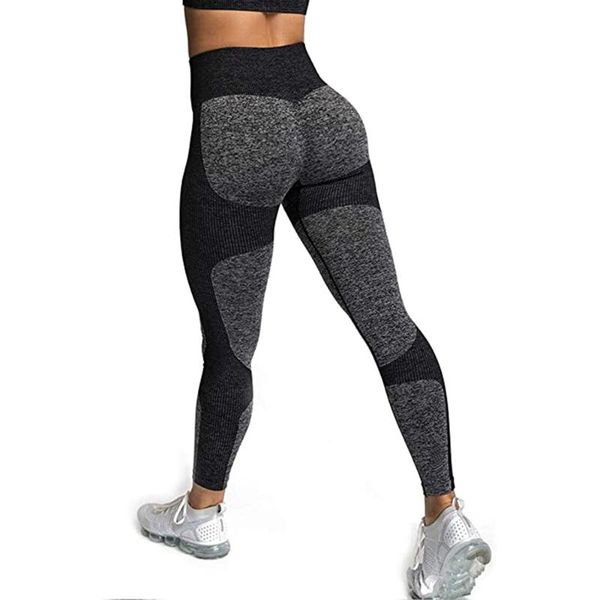 

yoga outfits high waisted leggings stretch gym workout running leggingsseamless women sports long tights girls pants, White;red