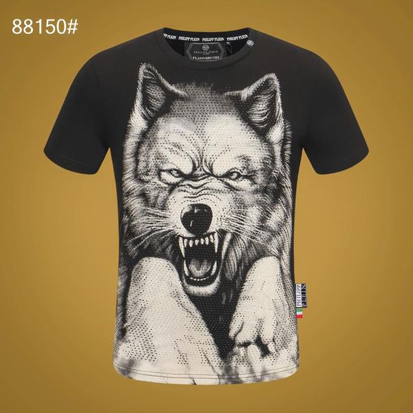 

20fw women mens designer t shirts luxury phillip plain t shirt summer homme off monc white skull superme tee hoodie tracksuits 14, White;black