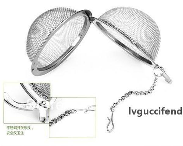 

tea infuser stainless steel tea pot infuser sphere mesh tea strainer ball good quality 4.5cm 25pcs/lot