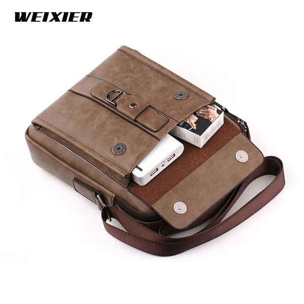 

vintage men pu leather brand shoulder bag men messenger bags male crossbody handbag tote bags business casual for