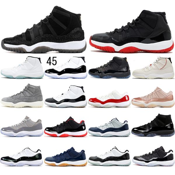 

2020 11s basketball shoes cool grey bred navy gum mens trainers runner athletics outdoor breathable sport sneakers size 36-47