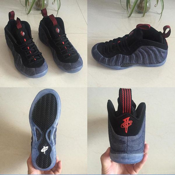 

new penny hardaway foams basketball shoes purple blue denim designer foam one mens trainers fashion luxury sneakers 40-47